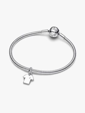 Pandora Silver Bracelet with T-Shirt Dangle Charm